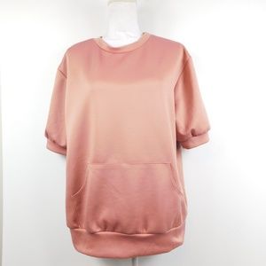 Sage USA mauve pink short-sleeve sweatshirt Medium